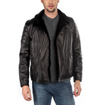 Cesare Leather Jacket // Black (S)
