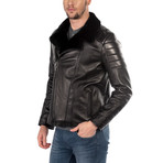 Cesare Leather Jacket // Black (S)