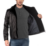 Cesare Leather Jacket // Black (XL)
