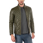 Maurilio Leather Jacket // Green (S)