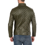 Maurilio Leather Jacket // Green (M)