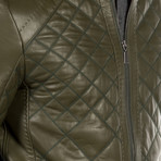 Maurilio Leather Jacket // Green (M)