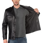 Liberto Leather Jacket // Black (4XL)