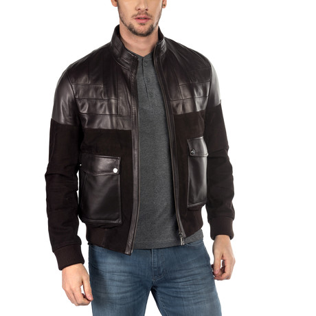 Dario Leather Jacket // Brown (XS)
