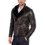 Pasqual Leather Jacket Slim Fit // Black (S)