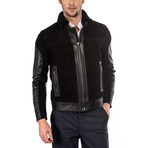 Gustavo Leather Jacket Slim Fit // Black (S)