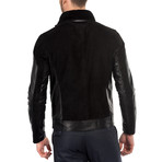 Gustavo Leather Jacket Slim Fit // Black (2XL)