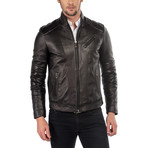 Milo Leather Jacket // Black (5XL)