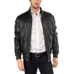 Nunzio Leather Jacket // Black (XL)