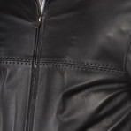 Nunzio Leather Jacket // Black (XL)