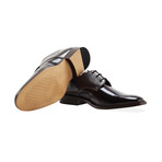 Patent Embossed Derby Shoe // Brown (UK: 6.5)