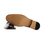 Patent Embossed Derby Shoe // Brown (UK: 6.5)