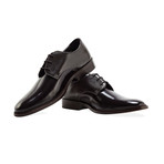 Patent Embossed Derby Shoe // Brown (UK: 6.5)