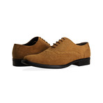 Suede Oxford Brogue Shoe // Tan (UK: 6.5)
