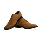 Suede Oxford Brogue Shoe // Tan (UK: 6.5)