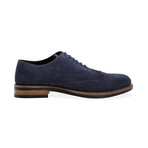 Suede Water Resistant Brogue // Navy (UK: 6.5)
