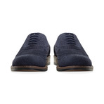 Suede Water Resistant Brogue // Navy (UK: 6.5)