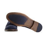 Suede Water Resistant Brogue // Navy (UK: 6.5)