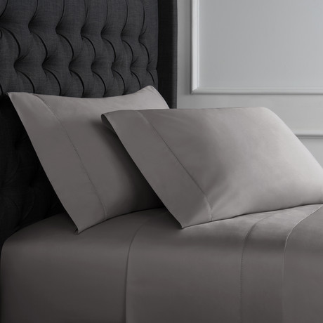 T600 Hemstitch Sheet Sets // Charcoal Grey (Queen)