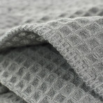 Wool Waffle Weave Blanket // Gray (Full/Queen)