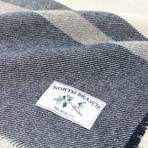 Woodland Wool Blanket // Navy (Small)