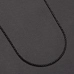 Round Box Chain Necklace (Stainless Steel)