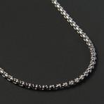 Round Box Chain Necklace (Stainless Steel)