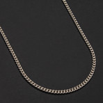 Curb Chain Necklace (Sterling Silver)