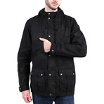 Aleks Jacket // Black + Camouflage (L)