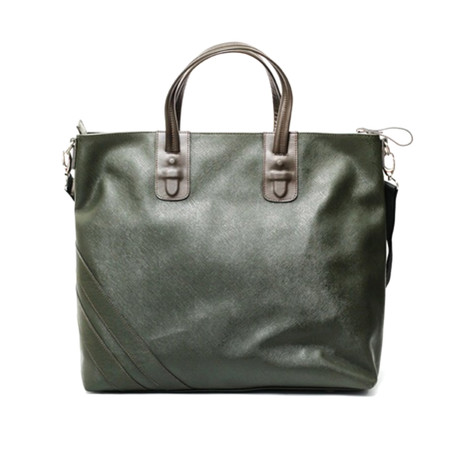 Terrance Zippered Tote // Military