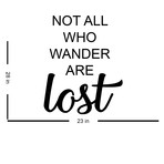 Not All Who Wander are Lost