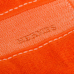 Hermes // Terry Cloth Yachting Large Towel // Orange // Pre-Owned