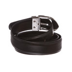 Louis Vuitton // Epi Leather Classique Belt // Black // Size 44 // LB1001 // Pre-Owned