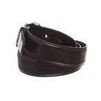 Louis Vuitton // Epi Leather Classique Belt // Black // Size 44 // LB1001 // Pre-Owned