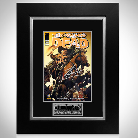 Walking Dead #1 // Stan Lee + Ethan Van Sciver Signed Comic Book // Custom Frame