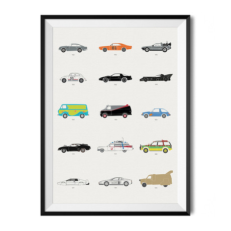 Film Classics – The Iconic Movie Car Poster