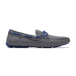 Braided Lace Loafer // Gray + Blitz Blue (US: 7)