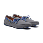 Braided Lace Loafer // Gray + Blitz Blue (US: 11)