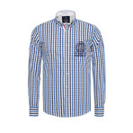 Stripe Pocket Shirt // Blue (2XL)