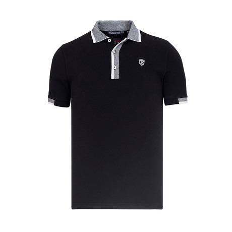 Adrian Kent Short Sleeve Polo // Black (S)
