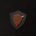 Quarter-Zip Sweater // Black (XL)