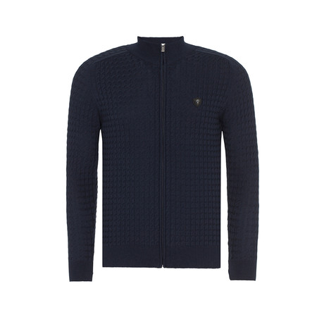 Textured Jumper // Navy (S)