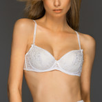 Allegra Lined Balconette Bra // White (32D)