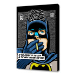 Post-Punk Bat // Stretched Canvas (16"W x 24"H x 1.5"D)