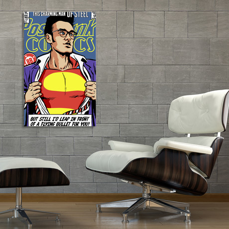 Post-Punk Super // Stretched Canvas (16"W x 24"H x 1.5"D)