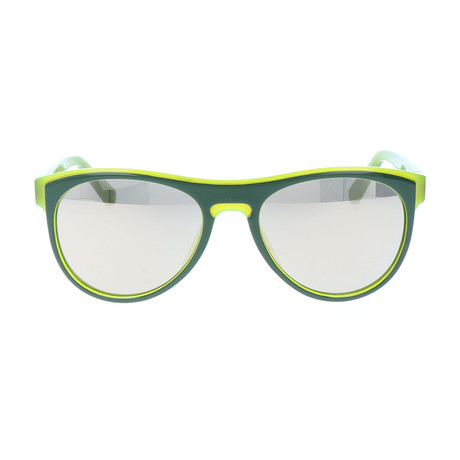 Courier Sunglasses // Green + Lime