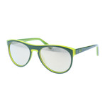 Courier Sunglasses // Green + Lime