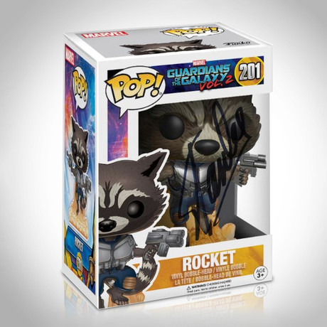 Rocket Raccoon Funko Pop // Stan Lee Signed