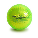 Metallic Distance Golf Balls // 12 Ball Pack (Neon Green)