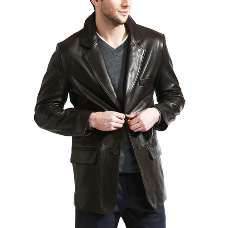 The Leather Sports Jacket // Espresso (S)